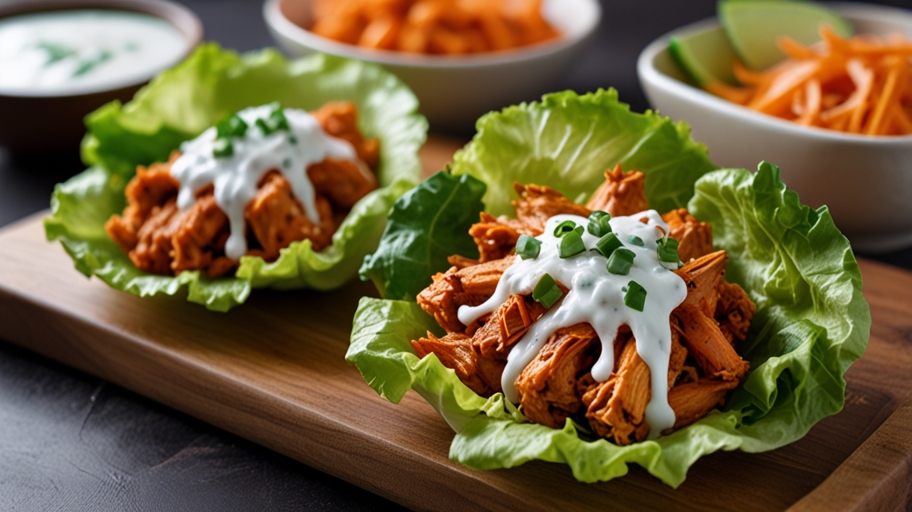 Buffalo Chicken Lettuce Wraps