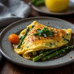 Keto Asparagus and Parmesan Omelet