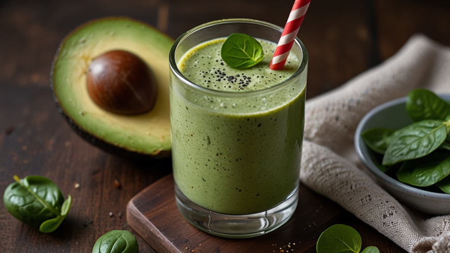 Keto Avocado and Spinach Smoothie