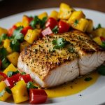 Keto Baked Mahi Mahi with Mango Salsa