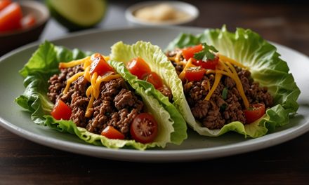 Keto Beef Tacos in Lettuce Wraps