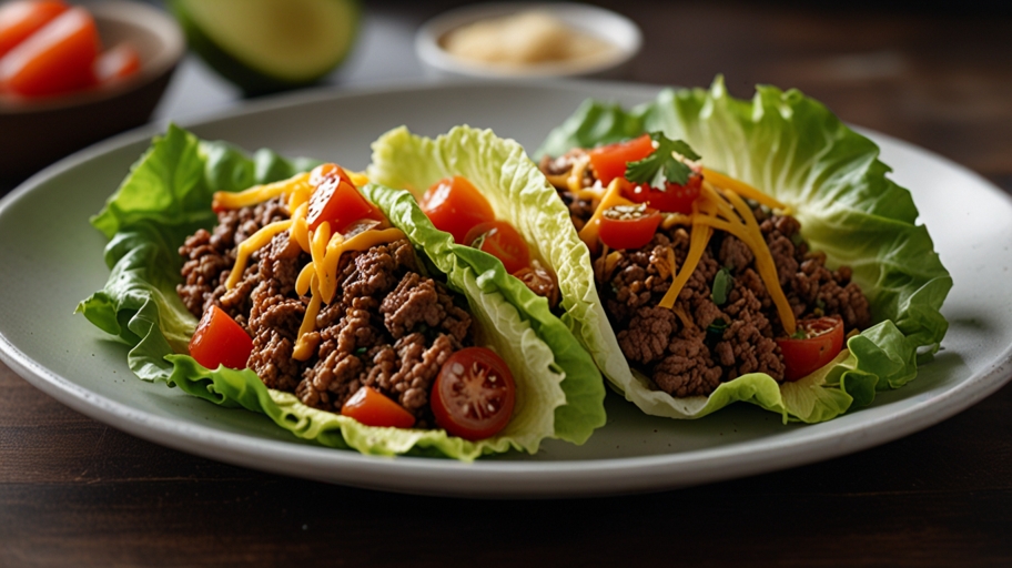 Keto Beef Tacos in Lettuce Wraps Keto Beef Tacos in Lettuce Wraps