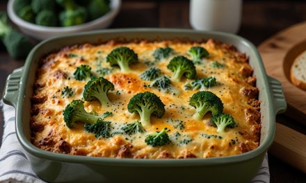 Keto Broccoli and Cheese Egg Casserole