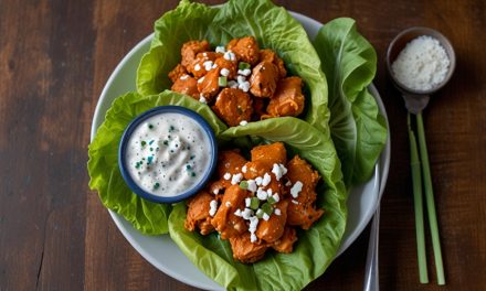 Keto Buffalo Chicken Lettuce Wraps