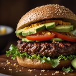 Keto Bunless Beef Burgers with Avocado and Cheese