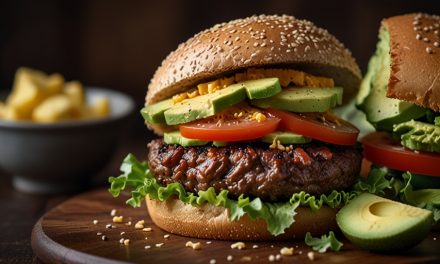 Keto Bunless Beef Burgers with Avocado and Cheese