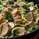 Keto Chicken Alfredo Zoodles