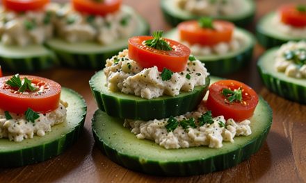 Keto Cucumber Hummus Bites