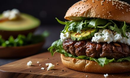 Keto Grilled Lamb Burgers with Avocado