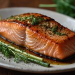 Keto Grilled Salmon with Dill Sauce