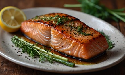 Keto Grilled Salmon with Dill Sauce