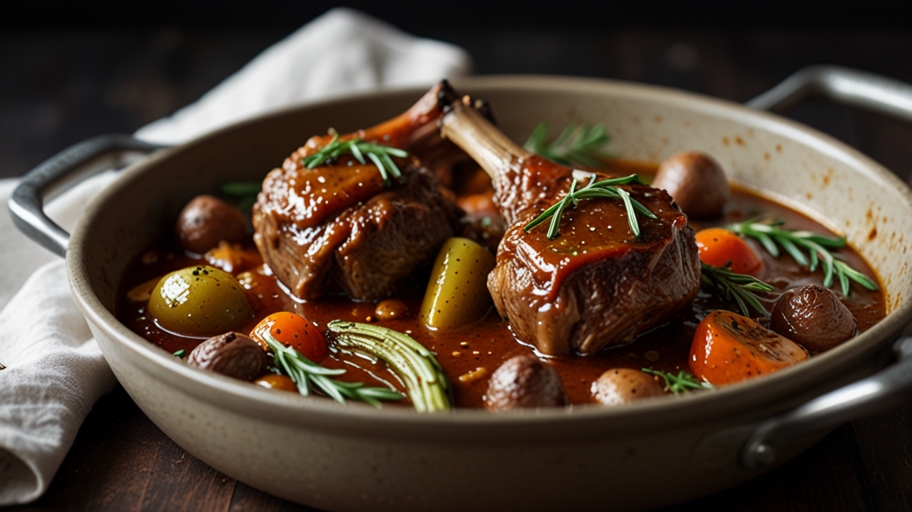 Keto Lamb Shanks with Rosemary and Garlic