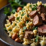 Keto Lamb and Cauliflower Rice Pilaf