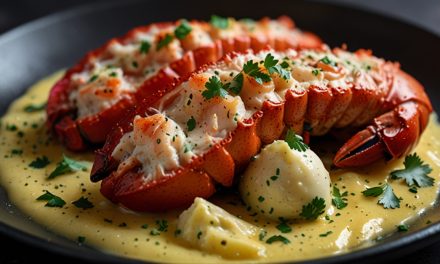 Keto Lobster with Garlic Butter Sauce