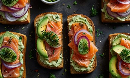 Keto Smoked Salmon Avocado Toast