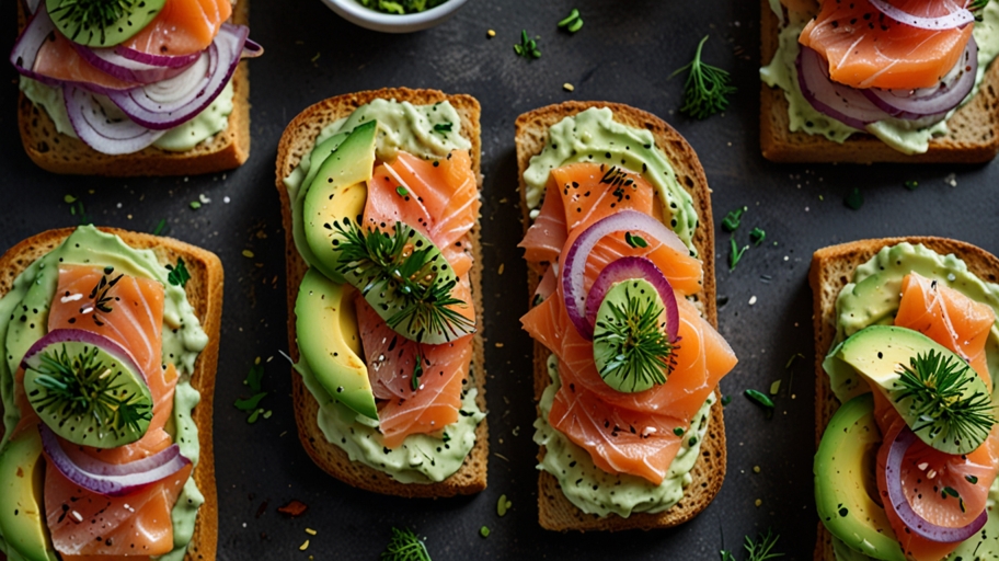 Keto Smoked Salmon Avocado Toast