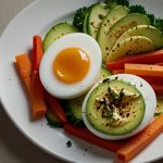 Keto Soft-Boiled Eggs with Veggie Sticks