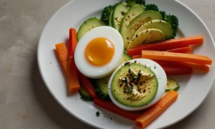 Keto Soft-Boiled Eggs with Veggie Sticks