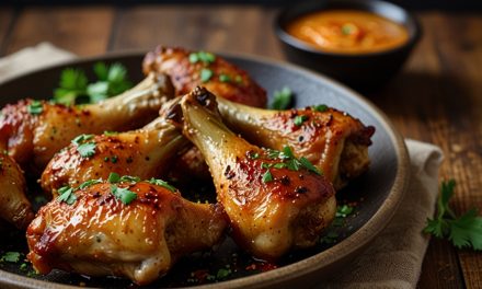 Keto Spicy Garlic Chicken Drumsticks