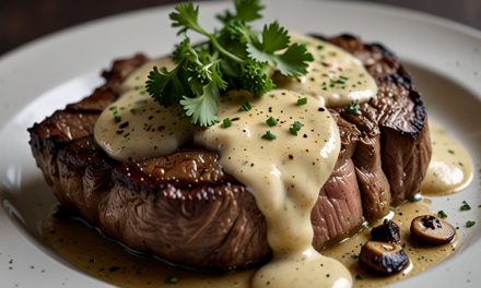 Keto Steak with Creamy Mushroom Sauce