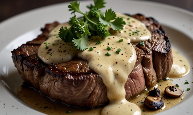 Keto Steak with Creamy Mushroom Sauce