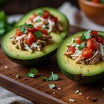 Keto Stuffed Avocado with Salsa