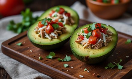 Keto Stuffed Avocado with Salsa