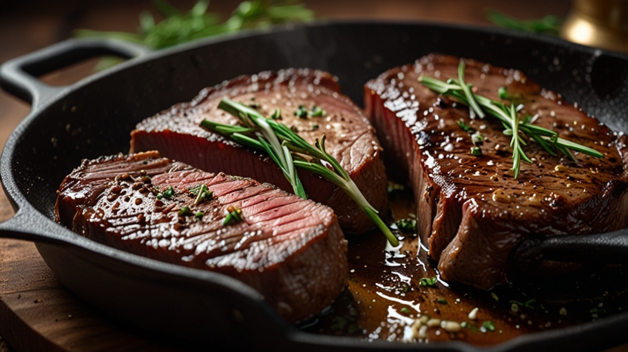 Keto Venison Steaks with Herb Butter