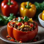 Keto Venison Stuffed Bell Peppers