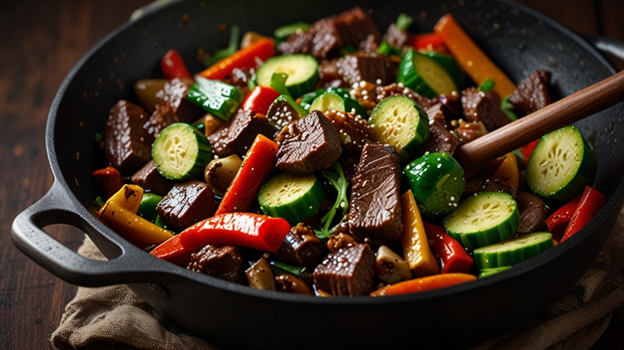 Keto Venison and Zucchini Stir-Fry