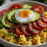 Keto Cauliflower Rice Breakfast Bowl