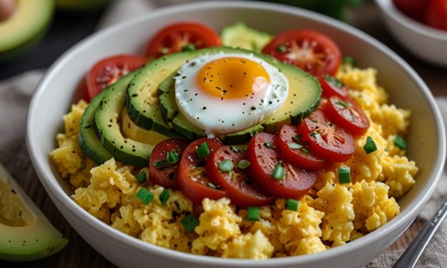 Keto Cauliflower Rice Breakfast Bowl