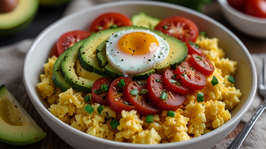 Keto Cauliflower Rice Breakfast Bowl