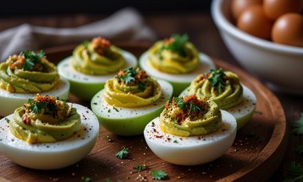 Keto Avocado Deviled Eggs