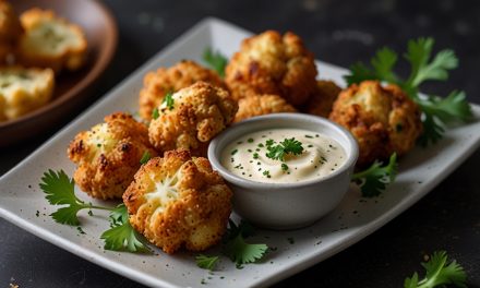 Keto Air Fryer Cauliflower Bites