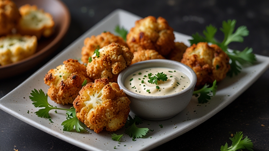 Keto Air Fryer Cauliflower Bites Keto Air Fryer Cauliflower Bites