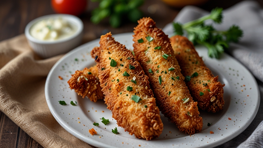 Keto Air Fryer Chicken Tenders (Almond Flour Coated)