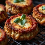 Keto Air Fryer Eggplant Parmesan