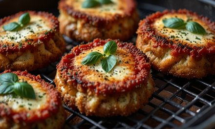 Keto Air Fryer Eggplant Parmesan