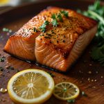 Keto Air Fryer Salmon with Lemon Butter