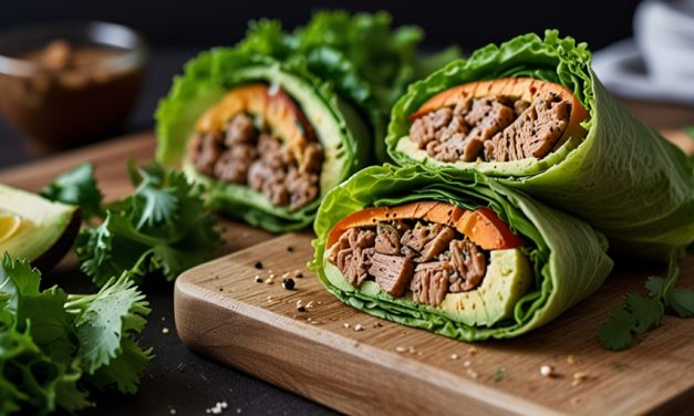 Keto Avocado Tuna Lettuce Wraps Recipe