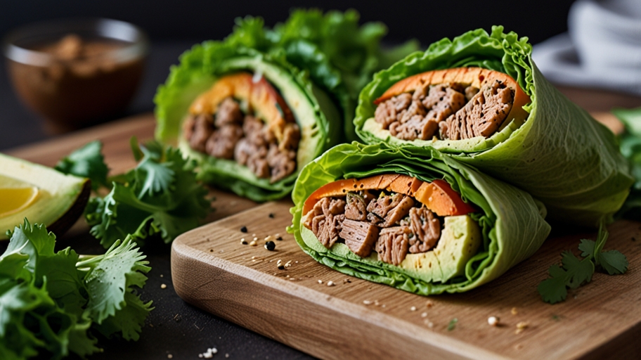 Keto Avocado Tuna Lettuce Wraps Recipe