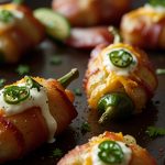 Keto Bacon-Wrapped Jalapeño Poppers (Turkey Bacon)