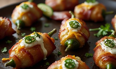 Keto Bacon-Wrapped Jalapeño Poppers (Turkey Bacon)