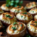 Keto Baked Garlic Parmesan Mushrooms Recipe