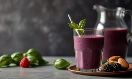 Keto Blackberry Basil Smoothie Recipe