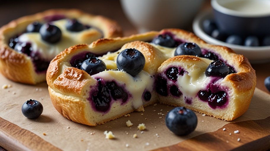 Keto Blueberry Cream Cheese Danish