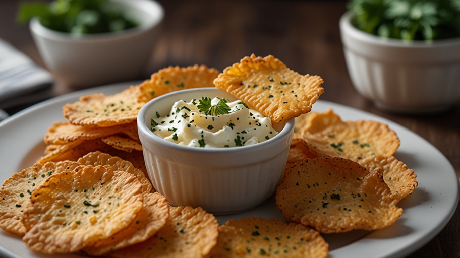 Keto Cheddar Cheese Crisps