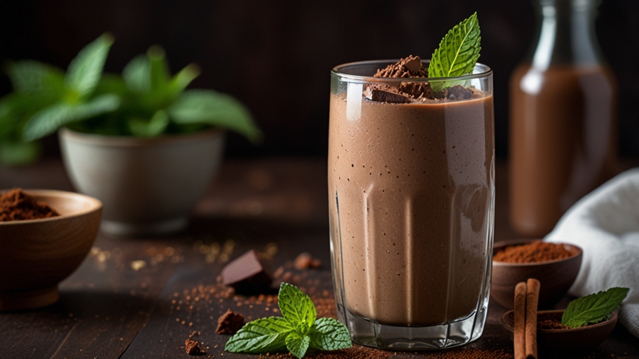 Keto Chocolate Mint Smoothie Recipe Keto Chocolate Mint Smoothie Recipe