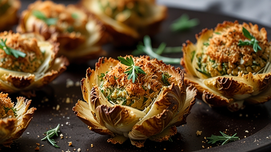 Keto Crispy Parmesan-Crusted Artichoke Hearts Recipe